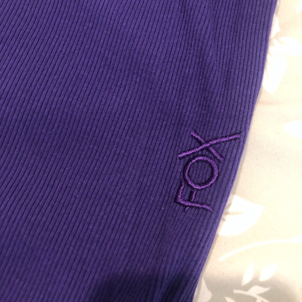 NWT Fox Racing Miss Clean Purple Ribbed Tank Small - Picture 7 of 7